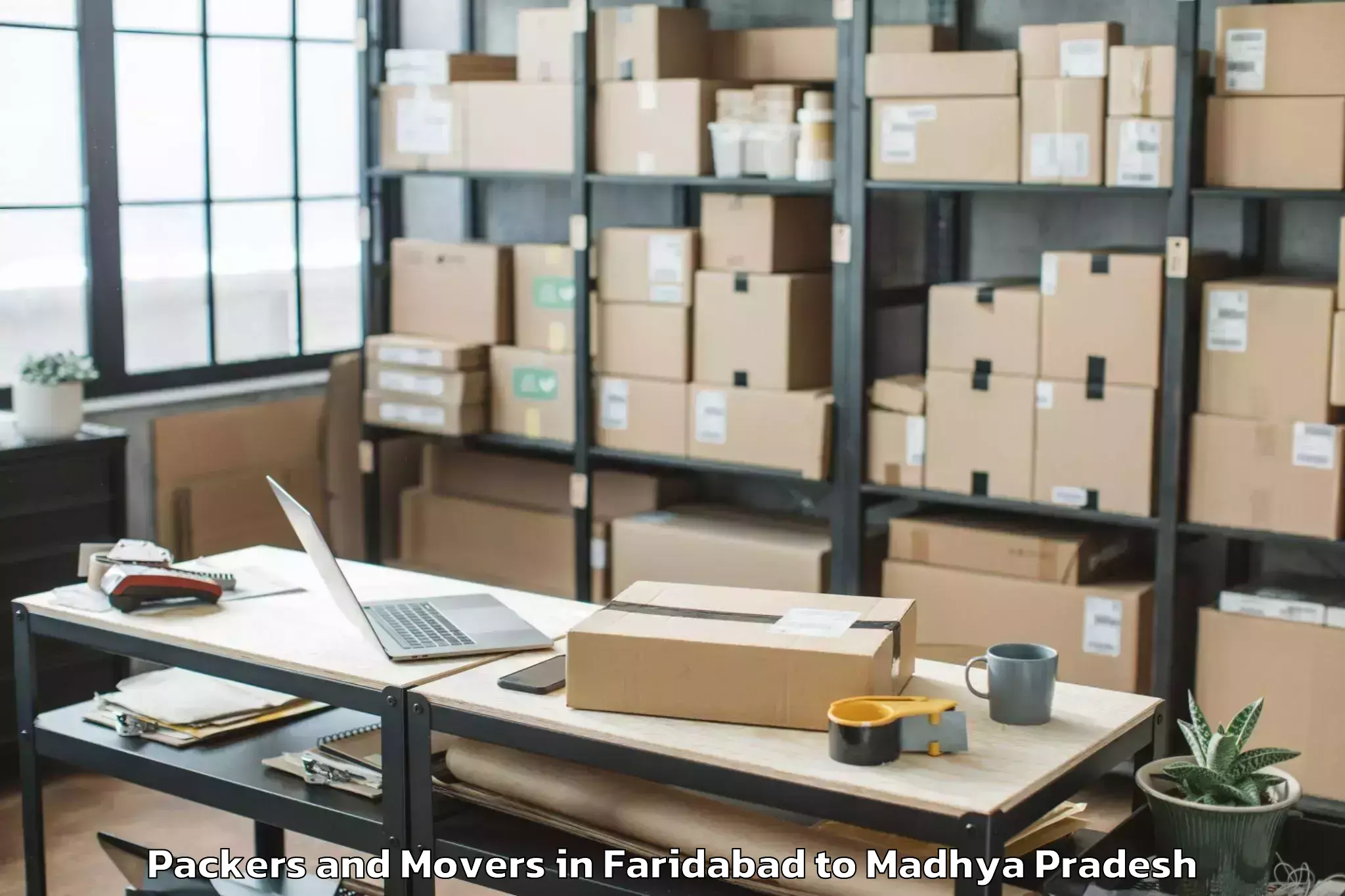 Book Faridabad to Buxwaha Packers And Movers